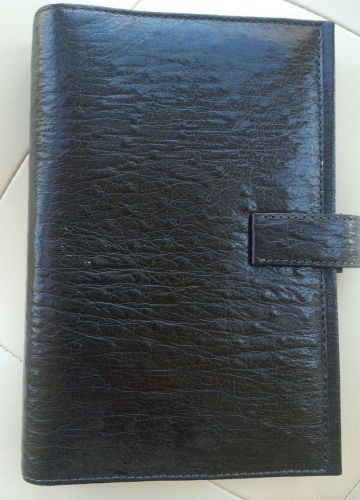 Filofax Regency Black Personal Organizer Italian Calf Leather - Great Condition