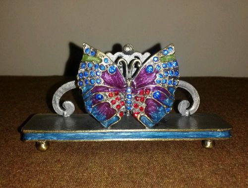 Butterfly Business Card Holder NIB Pier 1 Imports