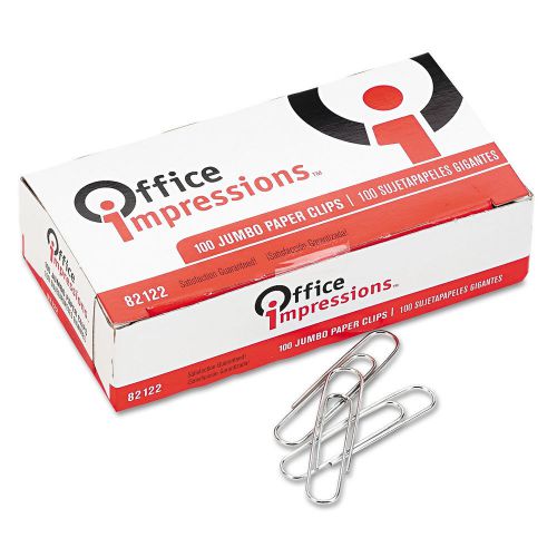 Paper Clips Jumbo Size Smooth 10 x 100 = 1000 pk  FAST SHIP