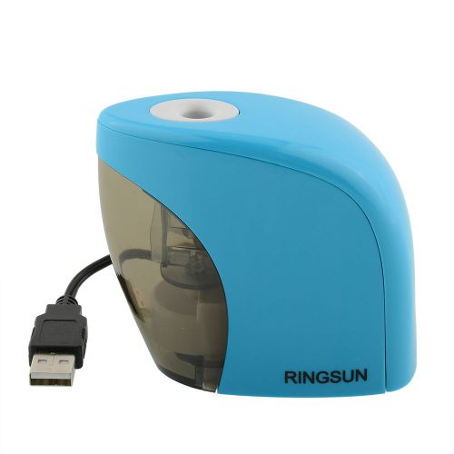 Blue Electric Battery Touch Switch Pencil Sharpener For Office School