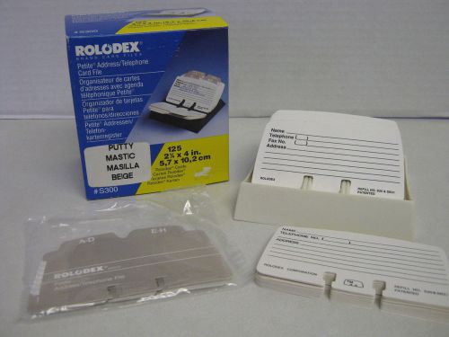 Rolodex beige petite card file s300 2 1/4 x 4 new for sale