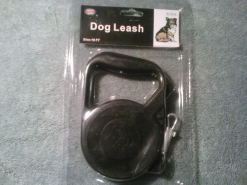 New Black Automatic 10&#039; Dog Leash retractable