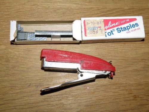 Vintage Swingline Red Tot 50 Stapler Collector&#039;s Item
