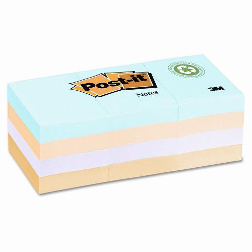 Post-it® Greener Recycled Note Pad, 12 Pack