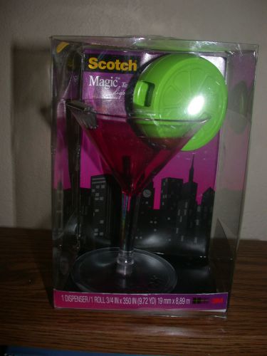 Scotch New Cosmo Martini Tape  Dispenser Free  Fast Ship!!!L@@K!Must see!2Cute