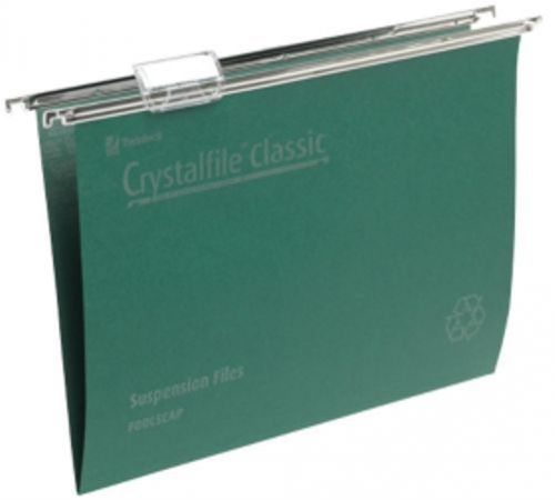 Box of 50 ACCO Crystal File Green Suspension Files