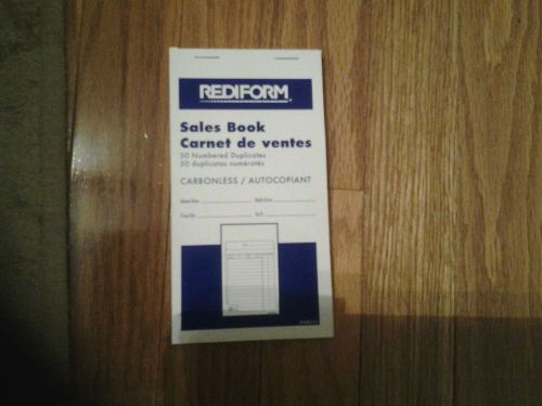 Rediform  Sales Book 3-5/8 x 6 3/8 Carbonless Duplicate 50 Sets/Book