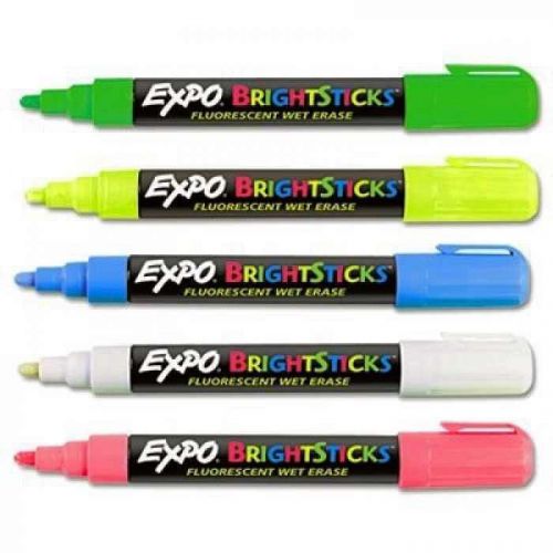 20 EXPO  Bright Sticks Wet-Erase Fluorescent Marker  (4Sets)  - SAN14075