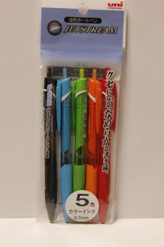Mitsubishi uni. JETSTREAM pen.0.7mm SXN-150 5colors set.