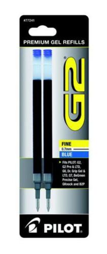 Pilot G2 Fine Point Pen Refill 2 Count Blue