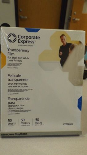 New Corporate Express Transparency Film for Black and White laser printers