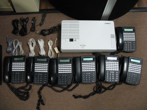 Comdial DX80 Telephone System with Voicemail and 7 - 7260-00 Telephone Sets
