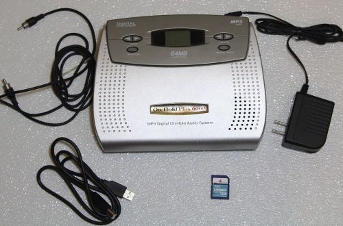 MP3 Digital On-hold Audio System (On-hold plus 6000) with 1 GB SD card  included