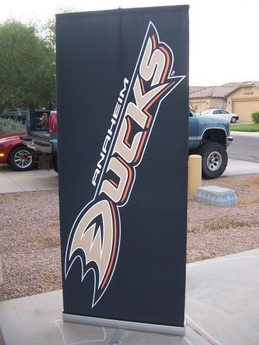Skyline Anaheim Ducks Banner Stand Display 3000-R with Carry Case Portable