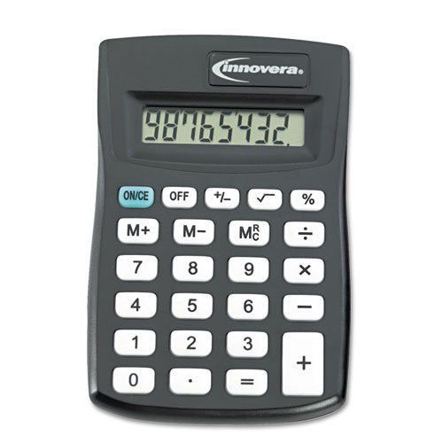 Innovera 15901 Pocket Calculator, Black Compacy 1.5&#034; x 3&#034;