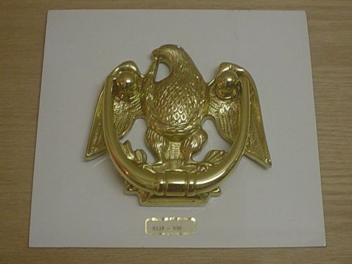 Baldwin solid brass door knocker 0128-030 spread eagle 5&#034; x 5.5&#034; weighs 2 pounds for sale