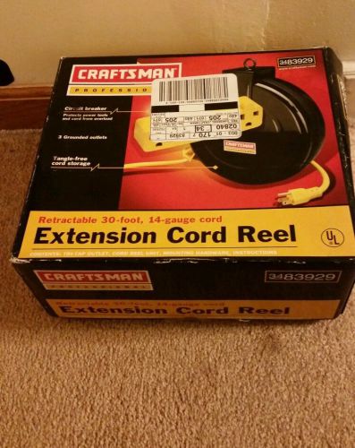 Craftsman professional extension cord Reel 30 ft retractable
