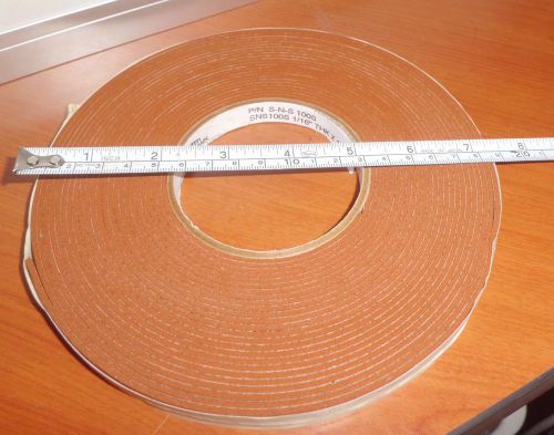 Lot Of 10 St Gobain Rubber Adhesive Insulation Tape 1/16&#034; THK x 1/2&#034; WD