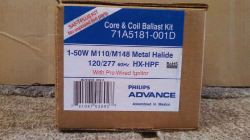 PHILIPS ADVANCE 71A5181-001D  Ballast Kit,Metal Halide,50 W