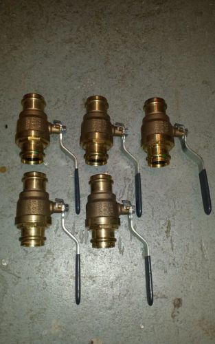 5= brand new 1 1/4 in viega propress shut-off valves for sale
