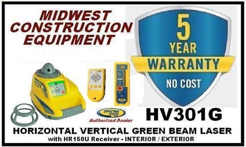 New trimble spectra precision hv301g-2 horizontal/vertical green beam laser for sale
