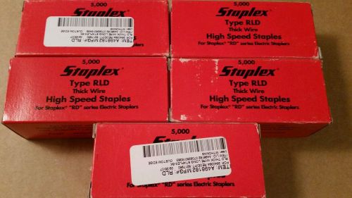 5 boxes Staplex RLD Thick Wire High Speed Long Staples 5000/box S-RD &amp; RD series