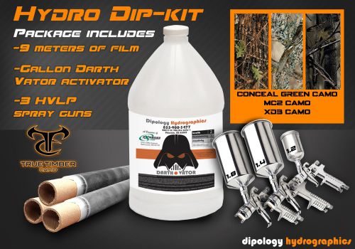 True Timber Hydrographics Dip Kit Activator Printing Film, Conceal MC2 XD3