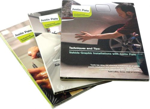 Justin pate vehicle car graphic vinyl wrap installation 3 dvd set wrapping guide for sale