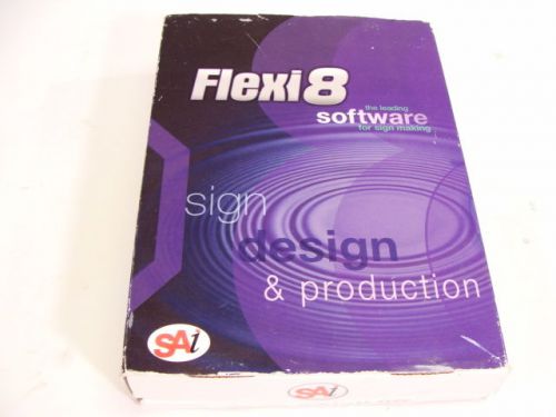 SAi Flexi 8 Sign Design &amp; Production Software 8.6v2 W/ 8.5 Fonts &amp; Graphics CD!