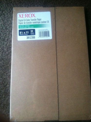 Xerox Digital EA Color Transfer Paper  8.5&#034; x 11&#034;   1 PACKAGE WITH 50 Sheets