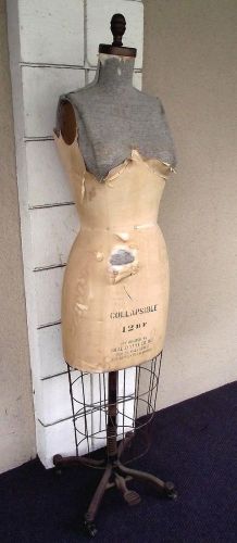Los Angeles P/U - J.R.Bauman Cast Iron Formal Model Collapsible Dress Form12HF