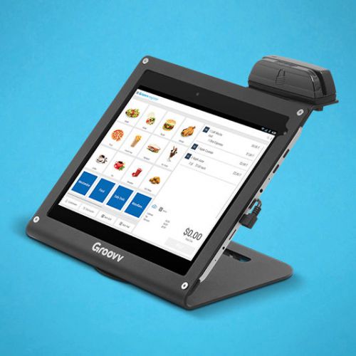 WiFi Smart Touch Tablet POS System w/ Stand and Swiper