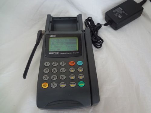 Lipman Nurit 3010 Wireless Portable Credit Card Terminal Machine w/ Power Supply