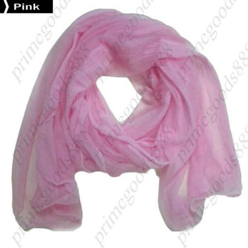 Splicing Casual Chiffon Purity Patchwork Fashion Women&#039;s Scarves Deal Pink