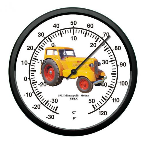 New MINNEAPOLIS MOLINE 10&#034; Round Thermometer 1932 Model UDLX  tRACTOR Vehicle