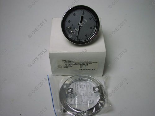 Ashcroft 251009sw02b30/0imvff s/s 2.5&#034; pressure gauge -30&#034;-0 hg front flange nib for sale