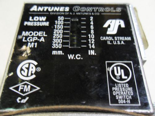 (e6) 1 antunes controls pressure switch lgp-am1 for sale