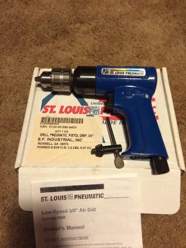 St. Louis Pneumatic 3/8&#034; Air Drill Model SLP-84175 USA Made New