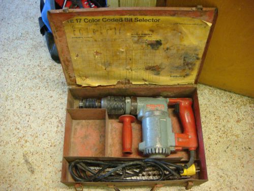 Hilti te 17 electric hammer drill plus 12 bits metal case rotary for sale