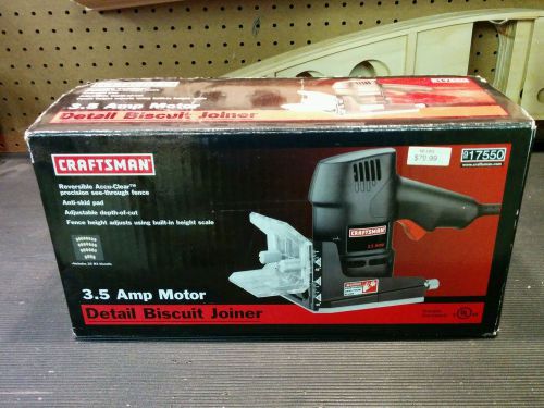 CRAFTSMAN DETAIL BISCUIT JOINER WITH BISCUITS received as gift never used!