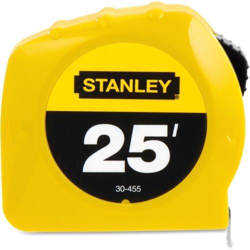 Stanley-Bostitch 25ft Tape Measure - 25 Lx1&#034; W - Plastic - 1 Ea- Yellow