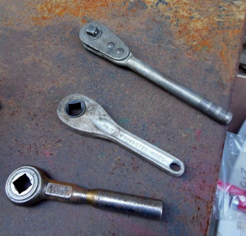 vintate ratchet wrenches, r. hoe &amp; co, lowell #11 &amp; unknown rare wrench LOT OF 3