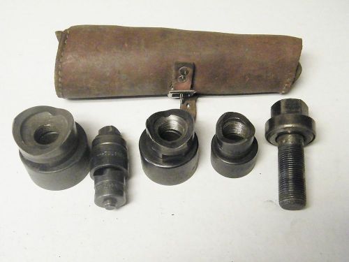 Greenlee Ball Bearing  Knockout Punch Set in Pouch NICE