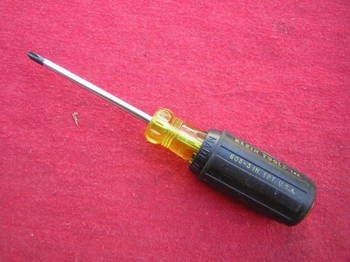 Klein Tools 603-3 in.1 PT Cushion Grip Screwdriver profilated phillips