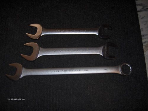 PROTO J3075, J3080, J1256 COMBO &amp; OPEN END WRENCHES
