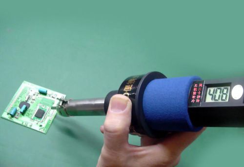 1pc 220v 450°c 450w lcd hot air gun soldering station ics desolder for bga nozzle for sale
