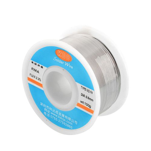 1 Roll Reel 63/37 100g 0.6mm Slim Tin Lead Core Wire Solder for Electrical
