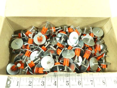 Pk of 100 remington #spw125 power actuated fasteners 1-1/4&#034; w/ wash ~ (wh3b) for sale