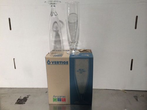 Arcoroc vertige 6 vertige stemmed glass 35cl 6 glasses rare for sale