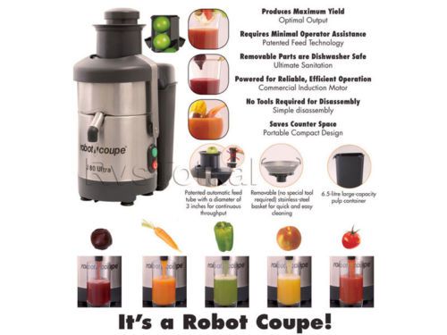 J80 ULTRA ROBOT COUPE COMMERCIAL AUTOMATIC JUICE EXTRACTOR - NEW